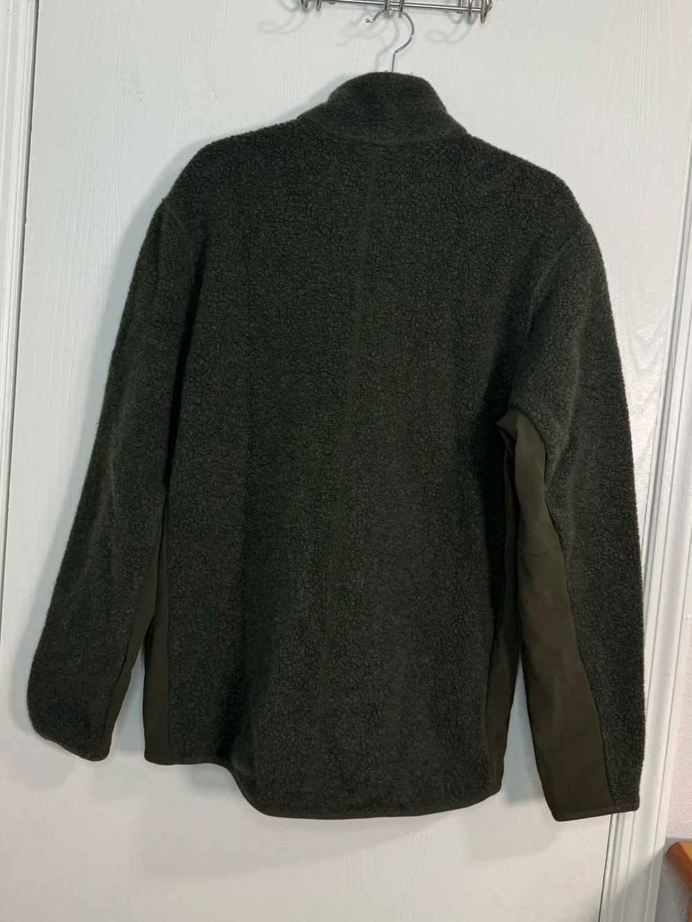 Lululemon Tundra Trek 1/2 Zip Heathered Dark Olive Men’s Size L Active Wool Cozy